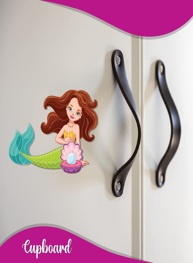 Bhai Please Mermaid Wooden Fridge Magnet (Pack of 1) Fun Comic Character Gift and Decoration - Image 2